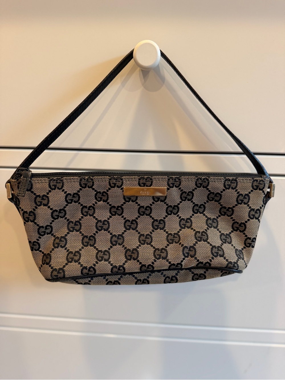 Gucci Monogram Boat Pochette Bag
